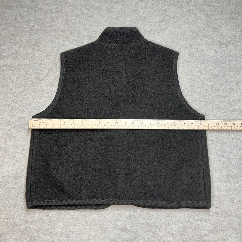 Vtg Crystal Knob Petites Brown 100% Wool Button Front Vest Petite Medium EUC - Picture 5 of 5
